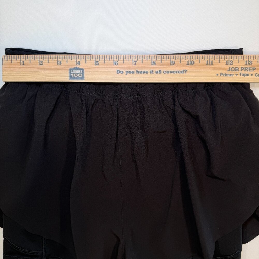 ATHLETA Mile Marker 2 in 1 Shorts Black Small - Picture 12 of 15